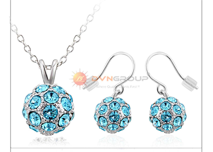 Rhodium Plated | Gemstone Pendant Sets